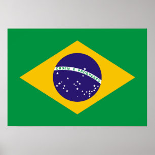 Póster Bandera de Brasil Bandeira do Brasil