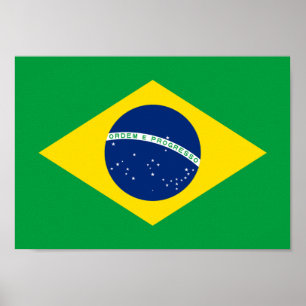 Póster Bandera de Brasil - Bandeira do Brasil