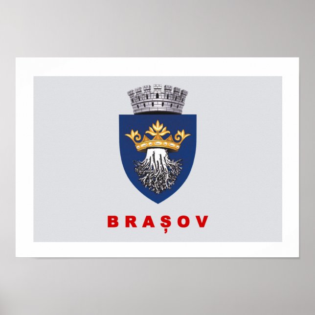 Póster Bandera de Brasov (Frente)