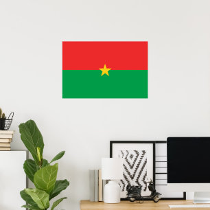 Póster Bandera de Burkina Faso
