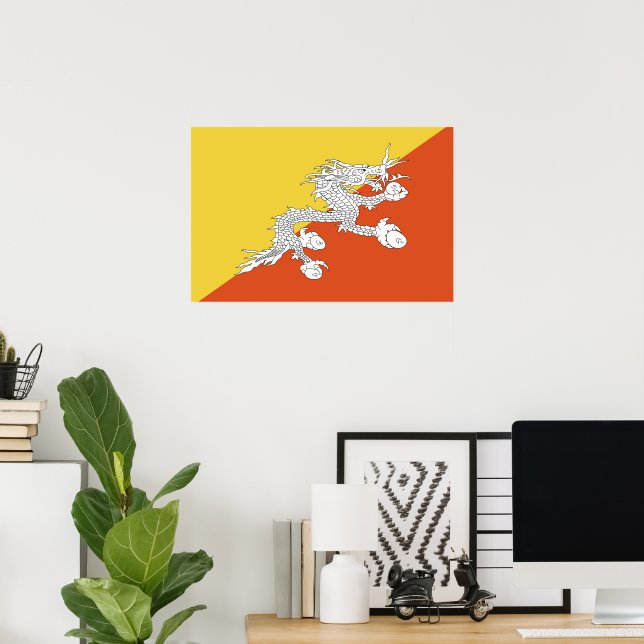 Póster Bandera de Butano (Oficina en casa)