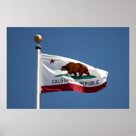 Póster bandera de California