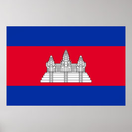 Póster Bandera de Camboya
