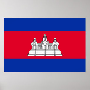Póster Bandera de Camboya