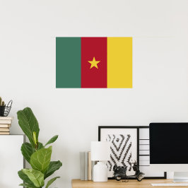 Póster Bandera de Camerún
