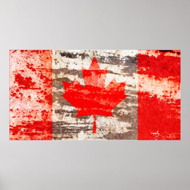 Póster Bandera de Canadá (Frente)
