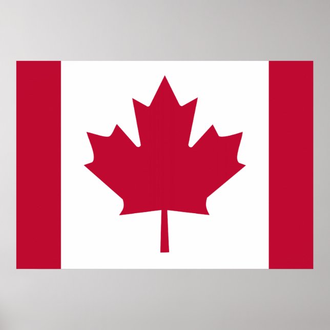 Póster Bandera de Canadá (Frente)