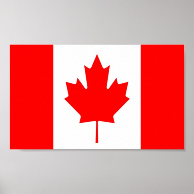 Póster Bandera de Canadá (Frente)