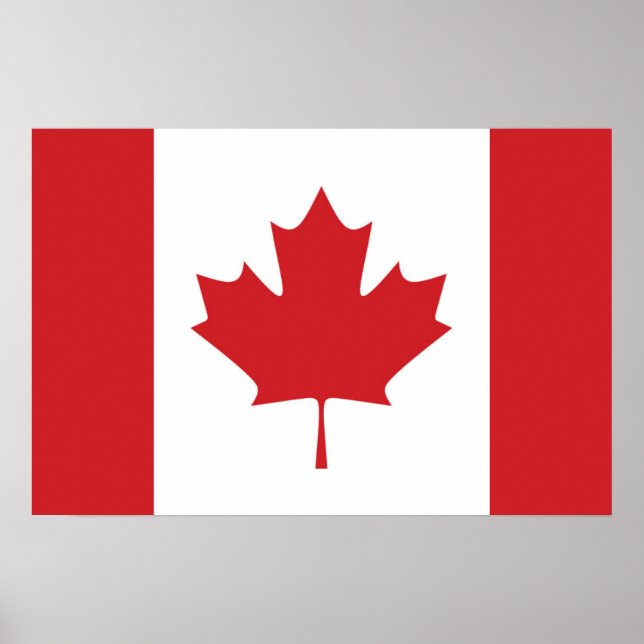 Póster Bandera de Canadá (Frente)
