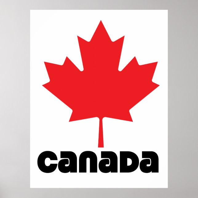 Póster Bandera de Canadá (Frente)