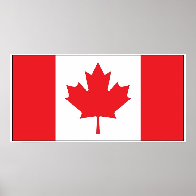 Póster Bandera de Canadá (Frente)