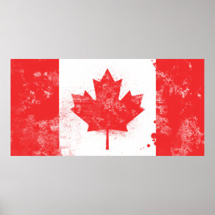 Póster Bandera de Canadá