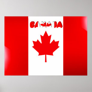 Póster Bandera de Canadá