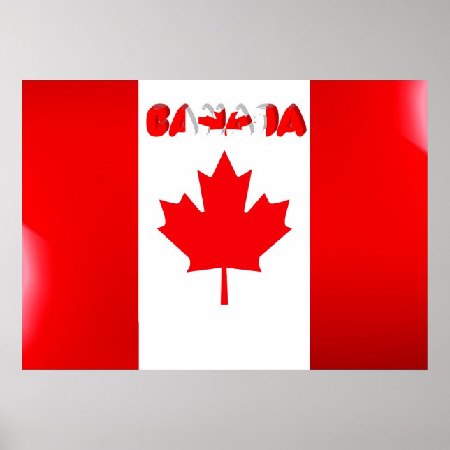 Póster Bandera de Canadá (Frente)