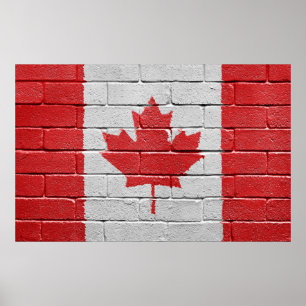Póster Bandera de Canadá