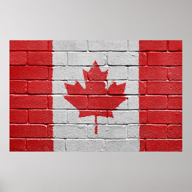 Póster Bandera de Canadá (Frente)