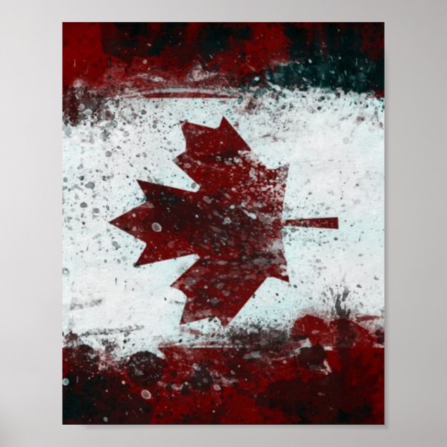 Póster Bandera de Canadá (Frente)
