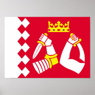 Póster Bandera de Carelia del Norte