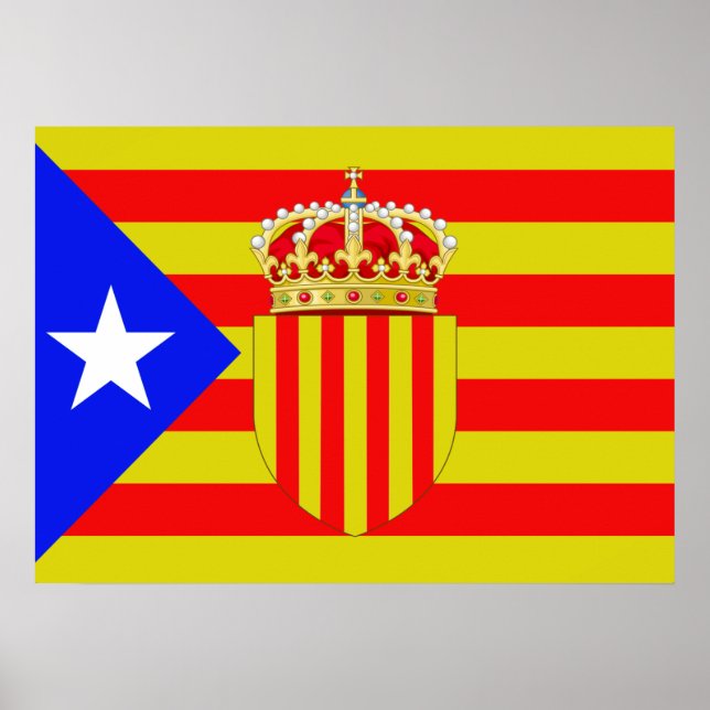 Póster Bandera de Cataluña (Frente)