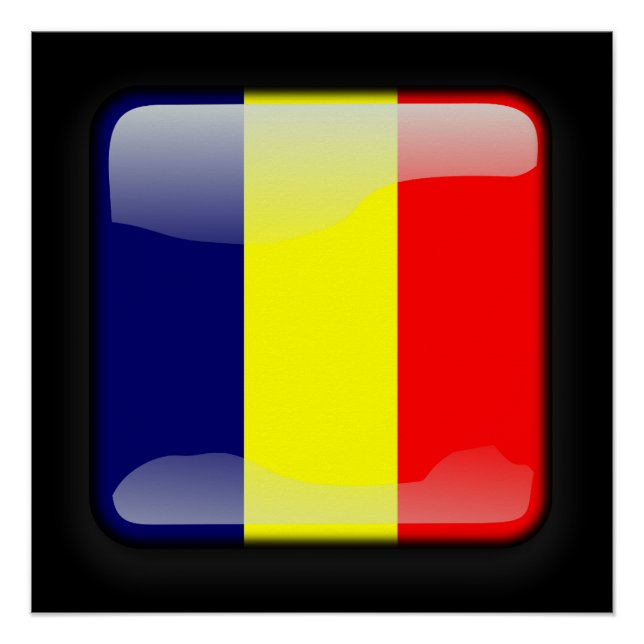Póster Bandera de Chad (Anverso)