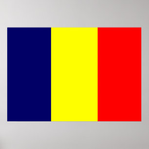 Póster Bandera de Chad