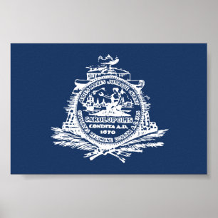 Póster Bandera de Charleston, SC