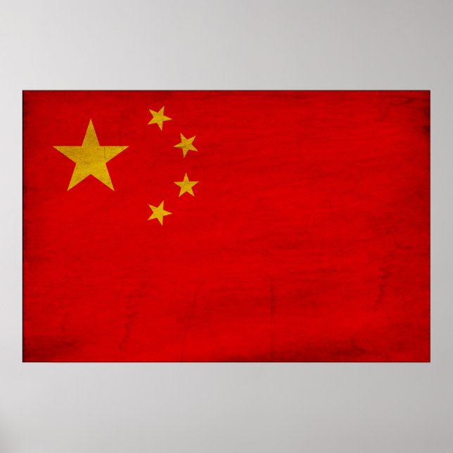 Póster Bandera de China (Frente)