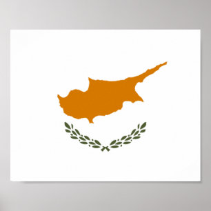 Póster Bandera de Chipre (grecochipriota)