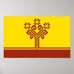 Póster Bandera de Chuvashia