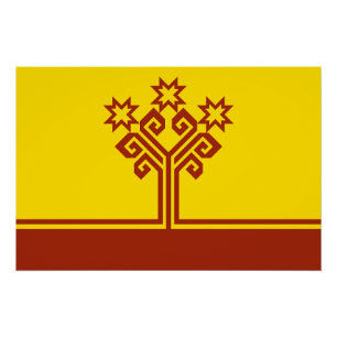 Póster Bandera de Chuvashia