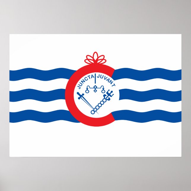 Póster Bandera de Cincinnati (Frente)