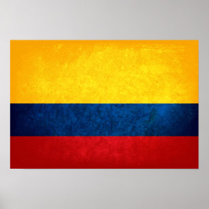 Póster Bandera de Colombia