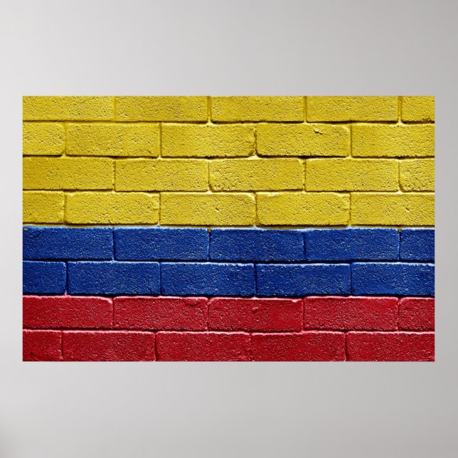 Póster Bandera de Colombia (Frente)