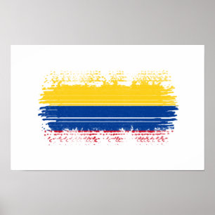 Póster Bandera de Colombia