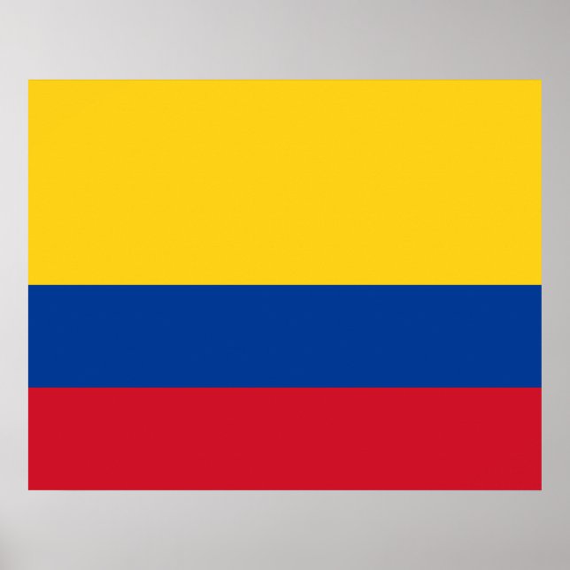 Póster Bandera de Colombia (Frente)