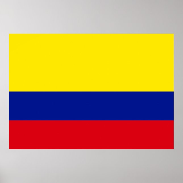 Póster Bandera de Colombia (Frente)