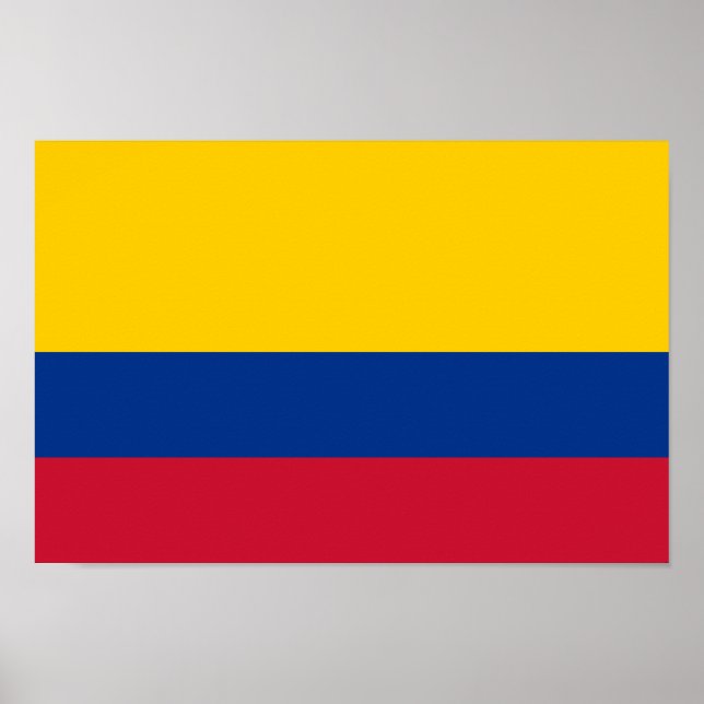 Póster Bandera de Colombia (Frente)