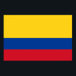Póster Bandera de Colombia - Bandera De Colombia<br><div class="desc">La bandera nacional de Colombia es una tricolor horizontal de amarillo, azul y rojo. Es una bandera tribanda con bandas horizontales de colores amarillos, azules y rojos. Verticalmente el amarillo ocupa el 50% y el otro 50% lo comparten los colores azul y rojo en igual proporción. #patriótico #colombia #colombia #bandera...</div>