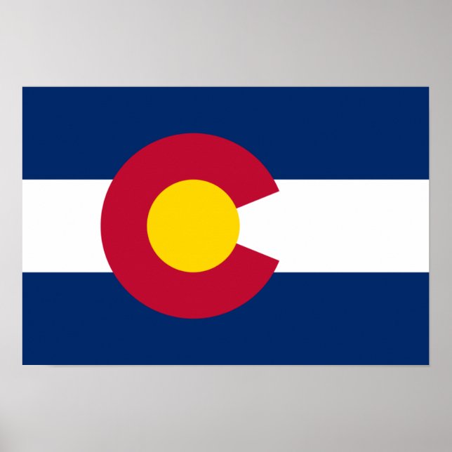 Póster Bandera de Colorado (Frente)