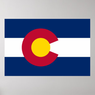 Póster Bandera de Colorado