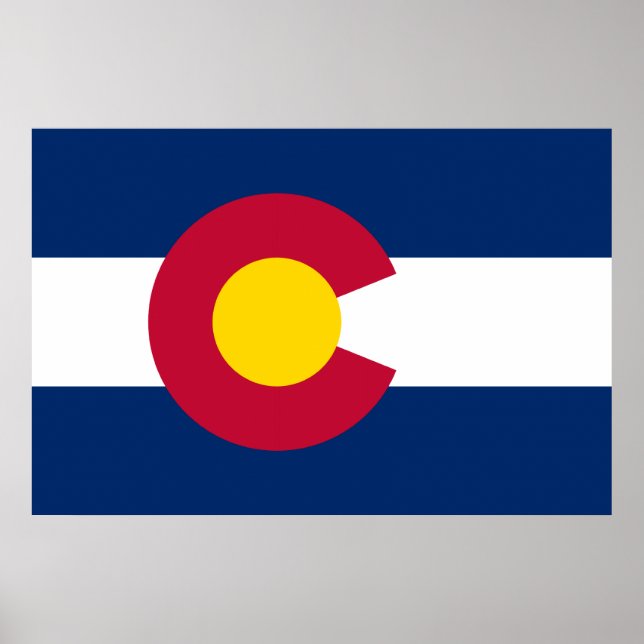 Póster Bandera de Colorado (Frente)