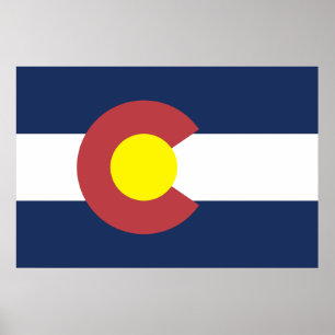 Póster Bandera de Colorado