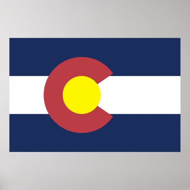 Póster Bandera de Colorado (Frente)