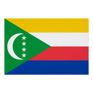Póster Bandera de Comoras