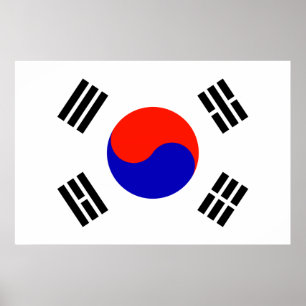 Póster Bandera de Corea del Sur