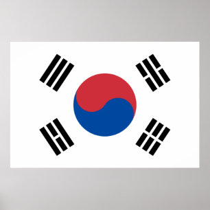 Póster Bandera de Corea del Sur (ROK)