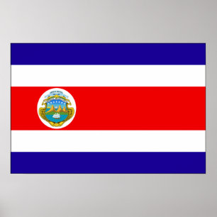 Póster Bandera de Costa Rica