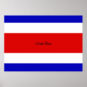 Póster Bandera de Costa Rica