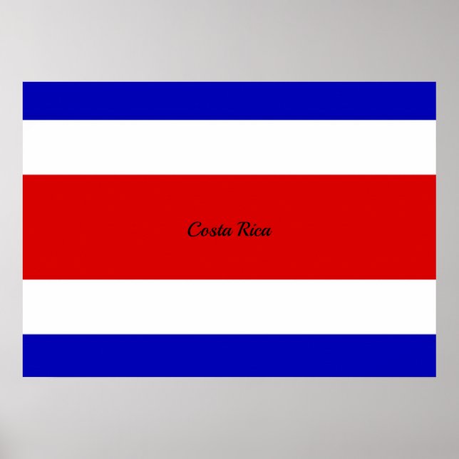 Póster Bandera de Costa Rica (Frente)
