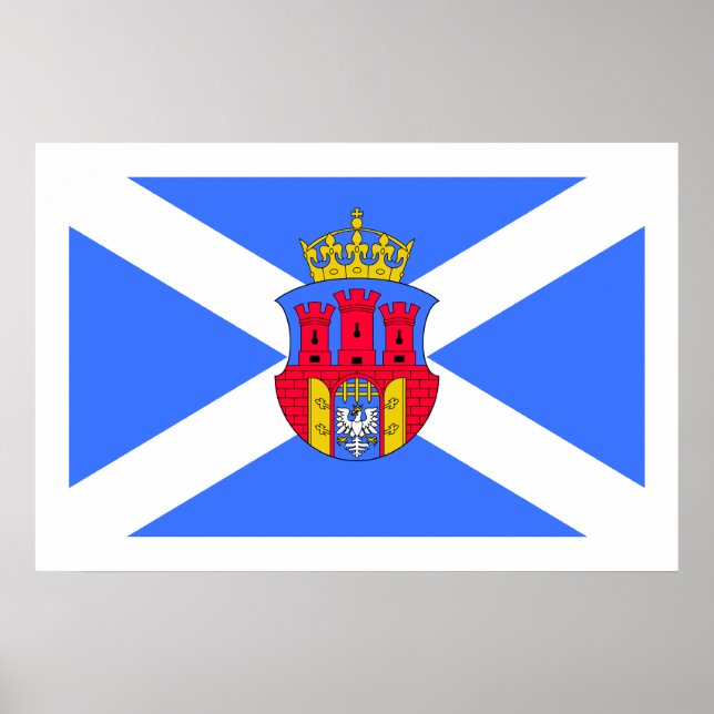 Póster Bandera de Cracovia, Polonia (Frente)